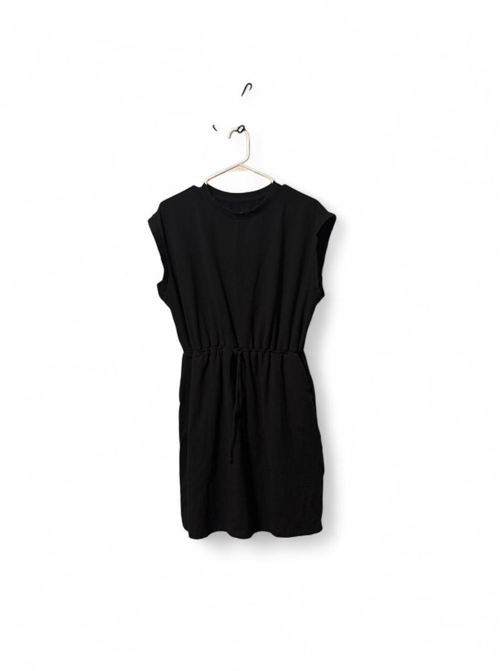 Basic Casual Drawstring Waist Mini Dress